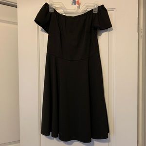 Little black off the shoulder dress